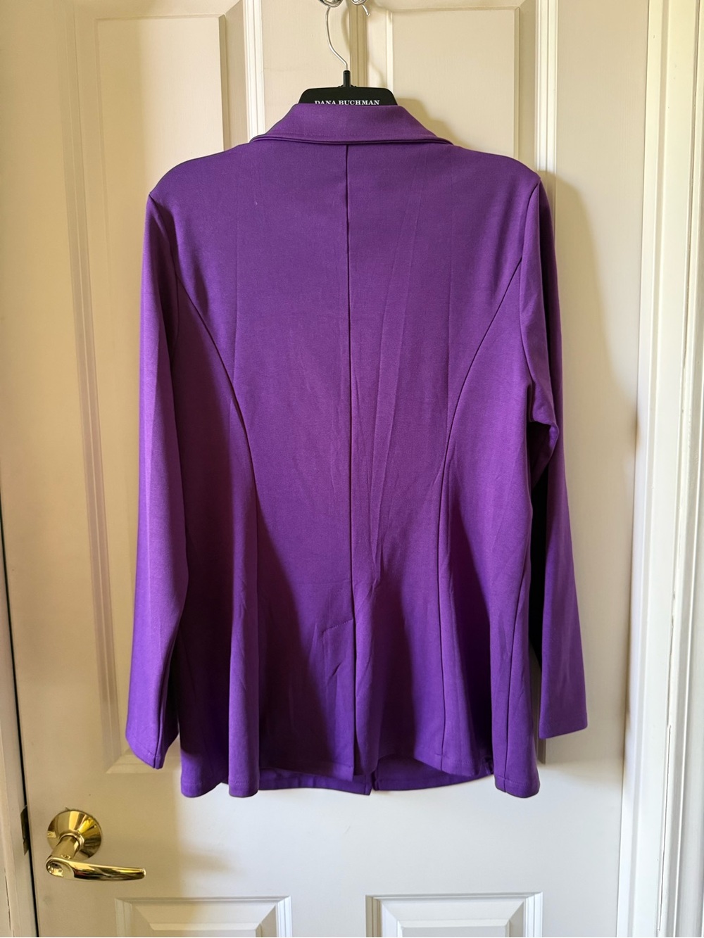 Genhoo Violet Single-Button Blazer with Gold Zippers - Picture 2 of 8